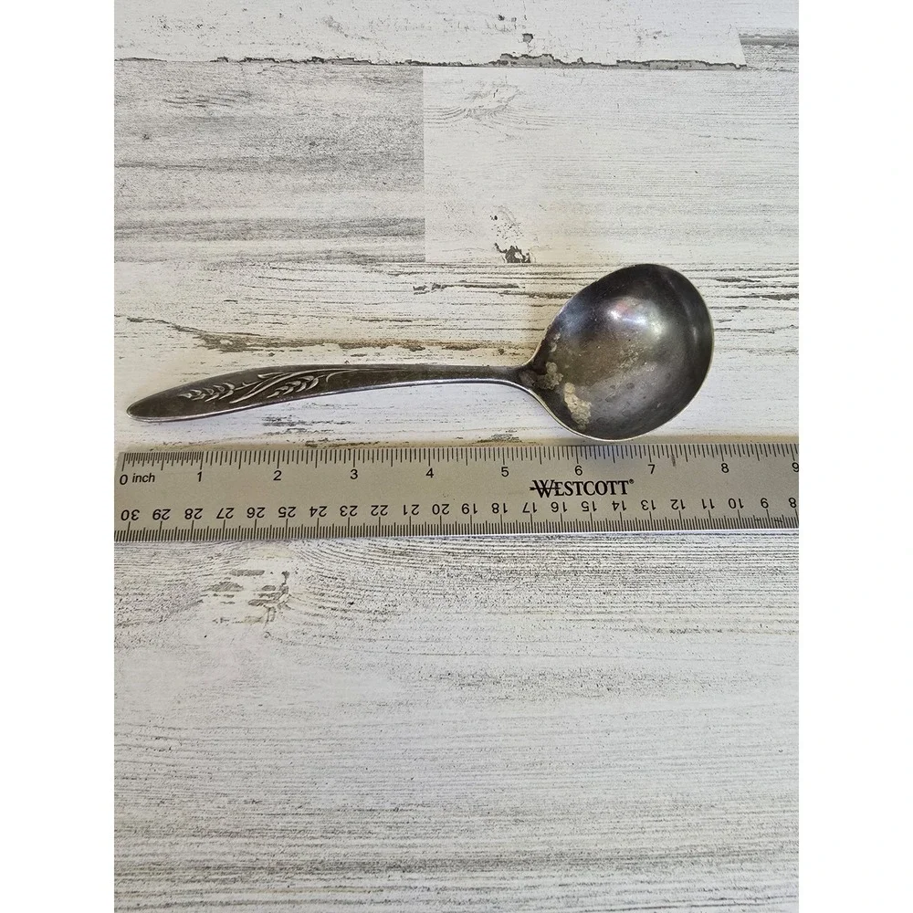 Vintage Community Silverplate Gravy Ladle Morning Star‎ Pattern 7 Inch Serving
